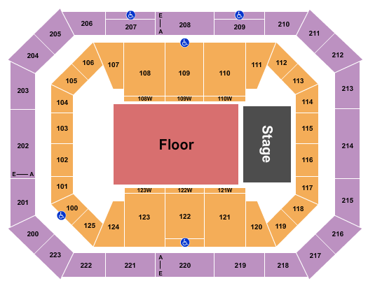 Alaska Airlines Center The Used Seating Chart